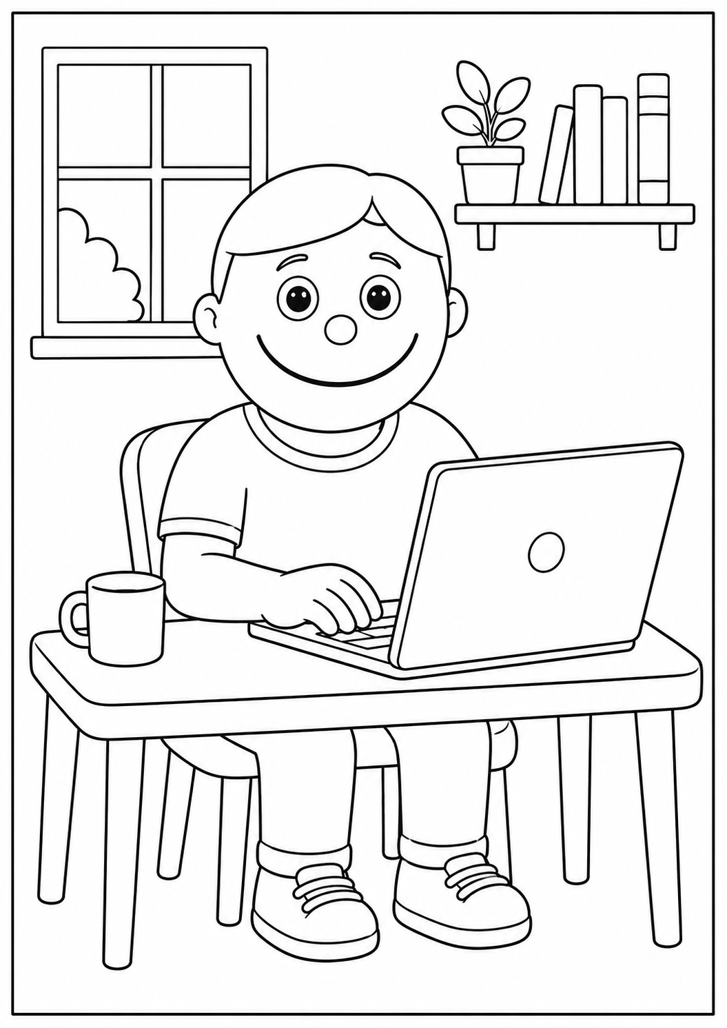 Ládínek s notebookem